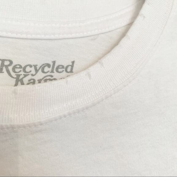 Recycled Karma KISS Distressed Boyfriend Band Tee Small - Picture 5 of 8